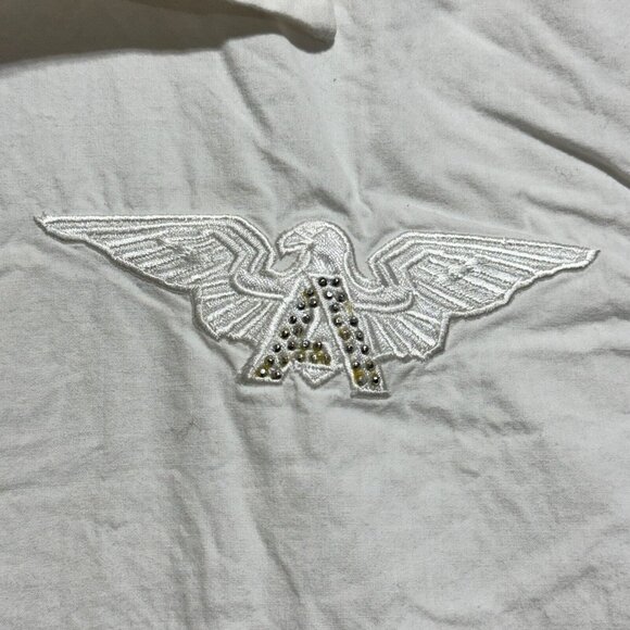 Vintage Avirex White Embroidered Long Sleeve Button Up Dress Shirt Men's XXL - Picture 4 of 16